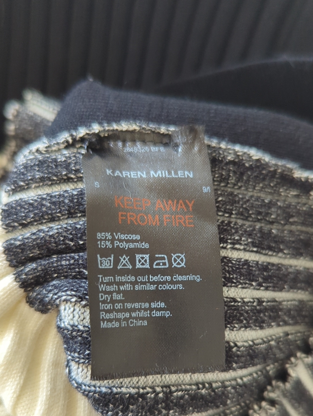 Karen Millen colorblock ribbed knit Midi dress - Picture 7 of 7
